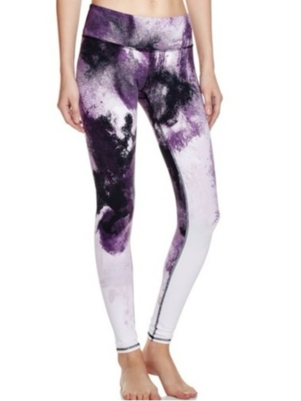 Alo Yoga Thick Lined Airbrush Purple Leggings Womens Small 6/8